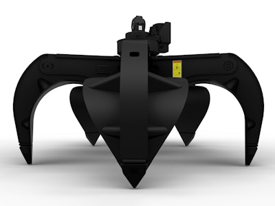 Cat’s GSH420 and GSH520 orange peel grapples come in four- and five-tine versions.