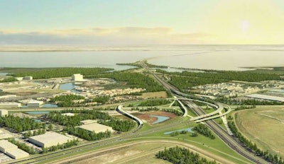 Design concept for a widened I-275.