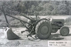 First Wain-Roy backhoe 1948