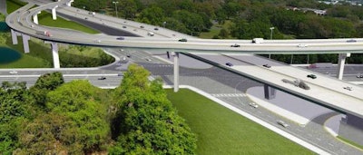 Design concept of the Gateway Express U.S. 19 interchange.