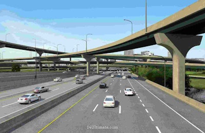 A rendering of I-4 Ultimate. Credit: FDOT