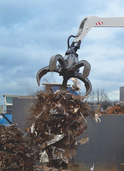 Grapple Dropping Debris