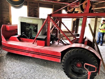 Manitowoc Grove Equipment in Garage
