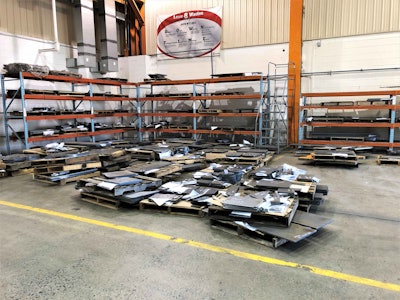 Pallets at Manitowoc Grove Plant