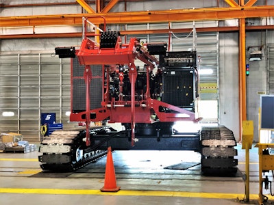 Manitowac Crawler in Warehouse