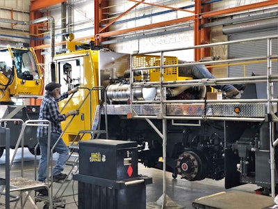 Workers at Manitowoc Grove Plant