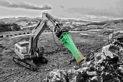 Montabert rock breaker