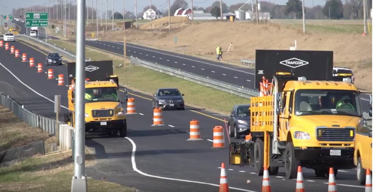 MD 404 highway widening project video from MDOT SHA Equipment World