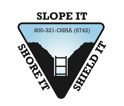 OSHA's 'Slope It, Shore It, Shield It' sticker