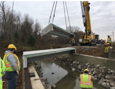 St. Clair County, Michigan, workers reduced installation time when they replaced a 70-year-old severely deteriorated steel superstructures with a new press-brake-formed steel bridge superstructure in 2017.