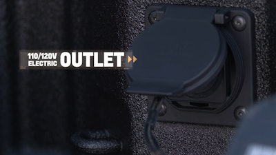 The Durabed is available with a 110/120-volt power outlet.