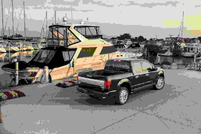 With all the new torque on the 2019 F-150 Limited, hauling your baby yacht around will be a breeze!
