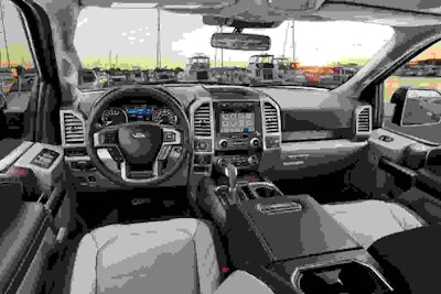 Ford F-150 Limited inside front angle view