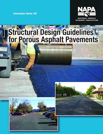Structural Design Guidelines for Porous Asphalt Pavements