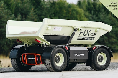 Upgrades on the HX2 prototype included shared components and technologies from Volvo Group.