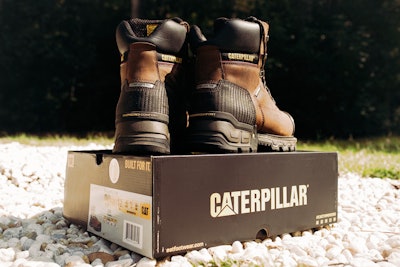 Caterpillar boots on top of Caterpillar boots box