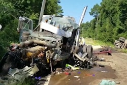Dump truck semi collision Mississippi