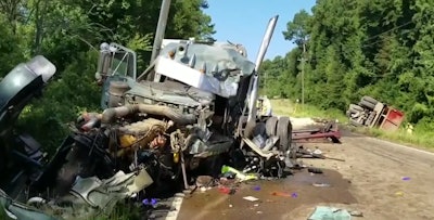 Still of WAPT footage from the scene of the accident.