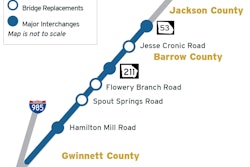 I-85 Widening Map