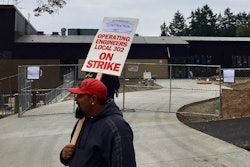 Jefferson County striker outside Port Townsend’s new elementary school