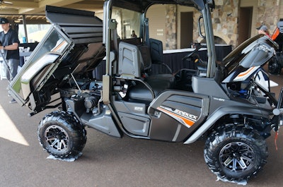 Kubota added two new colors for the launch of its Sidekick, green and black (shown above).
