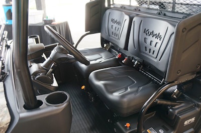 Interior of the Kubota Sidekick