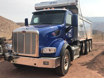 Peterbilt 567 dump truck