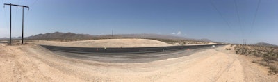 Panoramic view of U.S. Highway 93