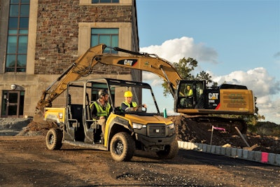 Cat’s CUV105 D on the jobsite.