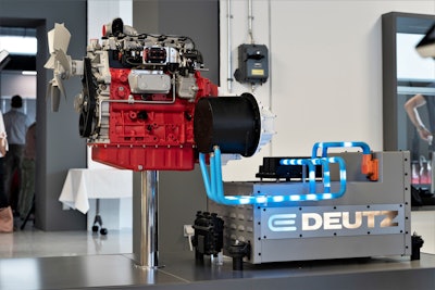 Horsepower originates mechanically in the engine, but once converted into electric power can be routed around the machine with ease.