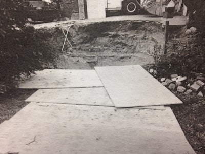 Edward Sinnott fell into this excavation and died May 24, 2017, in Huntington, New York. Source: OSHA investigation file