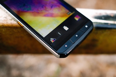 Details of the front of the CAT S61 smartphone