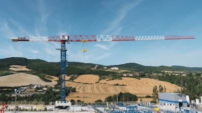 Crane on Construction Site