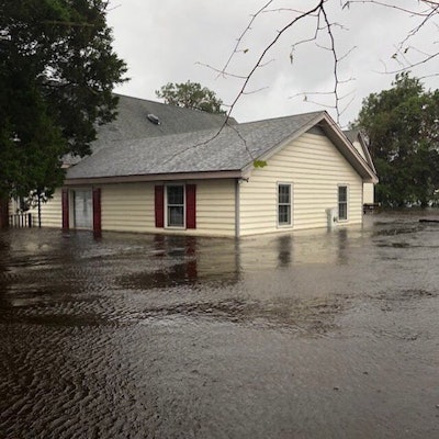 Flooding in Jones County, N.C., following Florence. Floodwaters are expected to continue to rise as rivers in eastern North Carolina reach major flood stages over the next several days. Photo: NCDOT