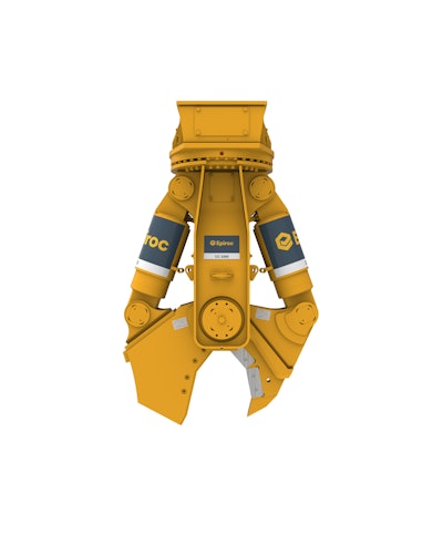 Epiroc’s CC 2300 with steel-cutting jaws