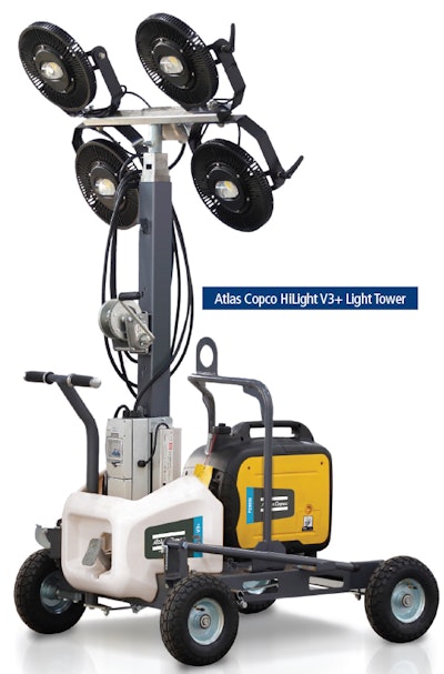 atlas copco hilight v3+ light tower