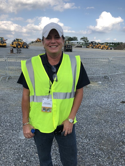 Kristin Parker of Ascendum Machinery was among many at Volvo CE for dealer training last week. Yet more dealers are coming soon in the next wave for training.