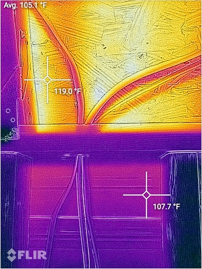 Example of FLIR thermal imaging camera