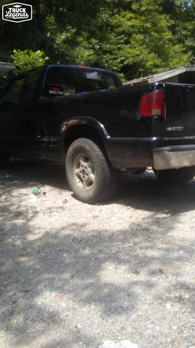 2003 Cheyv S-10. Not the best picture, but the truck’s owner has plenty of respect for his 1-million-mile ride.