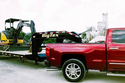 chevy silverado 4x4 with bigtex trailer