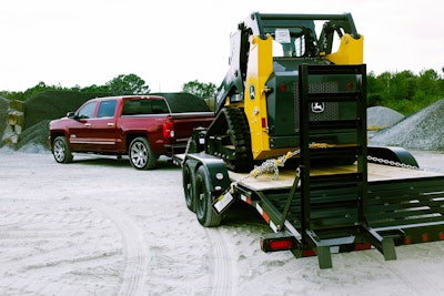 chevy silverado trailering john deere