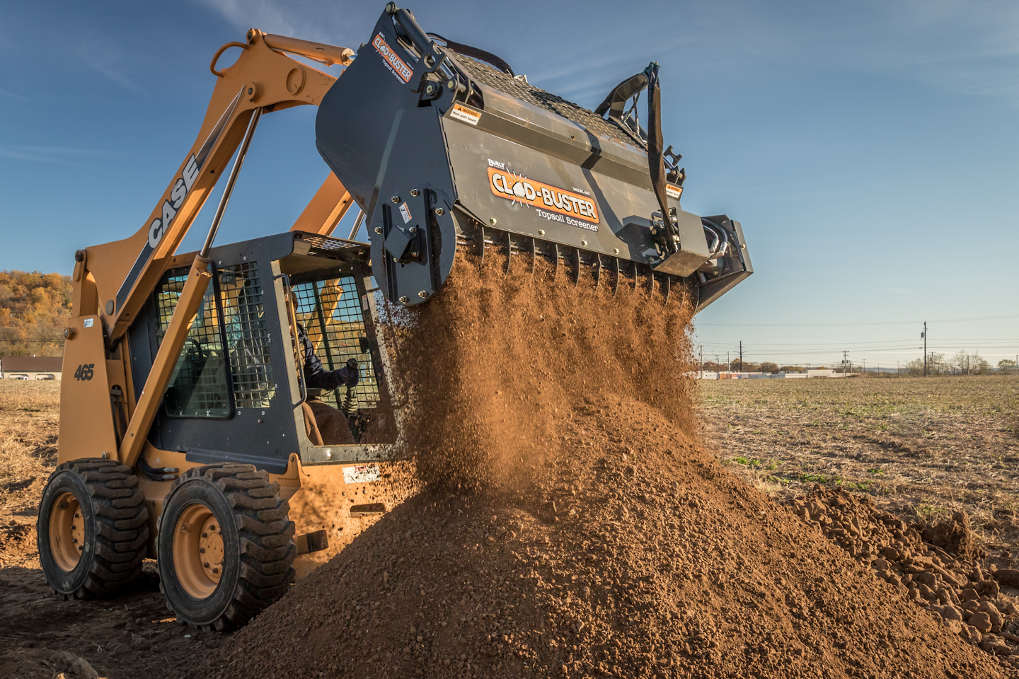 Clod-buster Topsoil Screener from Burly Attachments