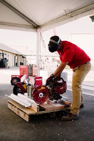 Hilti Saw in Operation