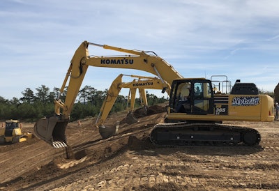 Excavator Digging Dirt