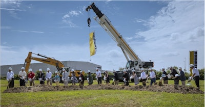 Groundbreaking in at Liebherr’s expansion in Newport News, Virginia, earlier this year.