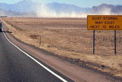 Dust storms new mexico highway