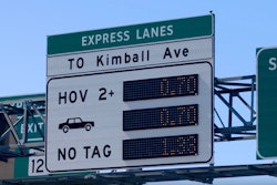Texas DOT HOV toll lane