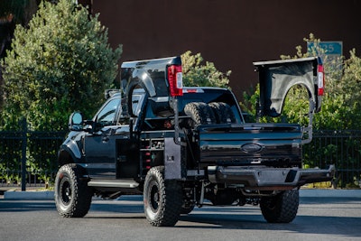 Massively strong, extremely capable and incredibly stylish, this F-250 Super Duty 4Ă—4 Transformer Work Truck by DeBerti Design redefines what it means to be the boss.
