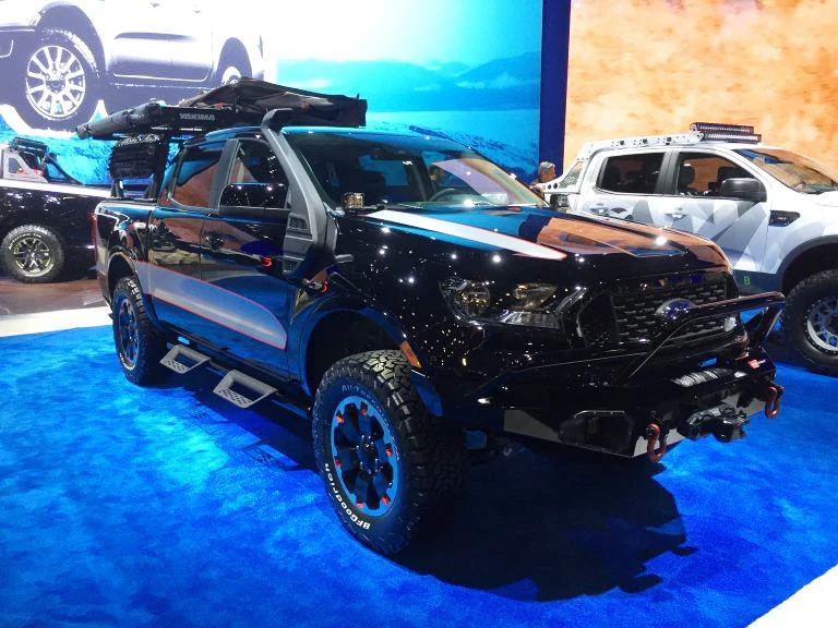 Custom 2019 Ford Rangers on display at the 2018 SEMA show | Equipment World