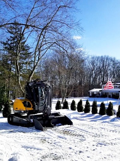 Mecalac machine in New York City.